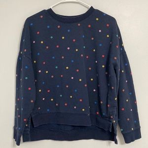 Navy Polkadot Boden Sweatshirt